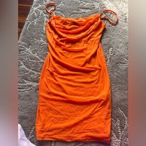 Forever 21 Bright Orange mini dress size small